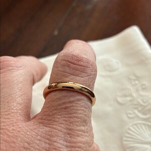 Rose gold plated band